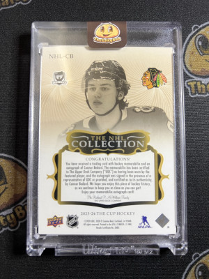 2023-24 Upper Deck The Cup Connor Bedard NHL Collection Rookie Patch Auto /35 back