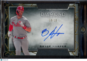Bryce Harper 2022 Topps Diamond Icons #DIA-BH Autograph 10/10 front