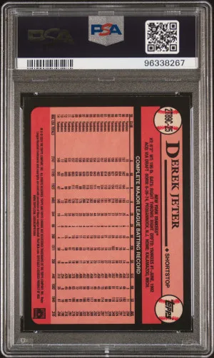 2024 Topps Silver Pack 1989 Chrome Promo Derek Jeter back