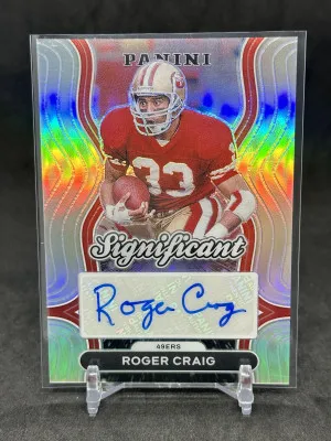 Roger Craig 2024 Panini Prizm Significant Signatures Auto Silver Prizm #SS-RCG 49ers front
