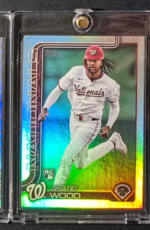 James Wood 2025 Topps rainbow foil 181 front