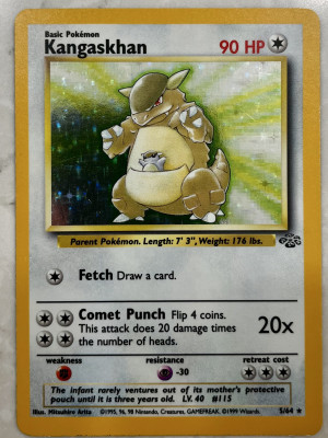 1999 Pokémon Base Set- Kangaskhan Holo front