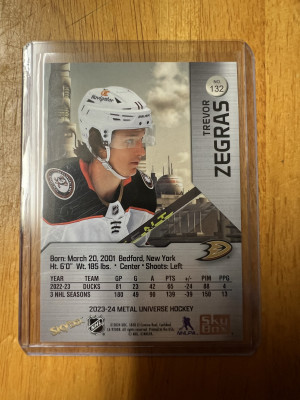 Trevor Zegras Precious Metal Gems Red PMG / 100 back