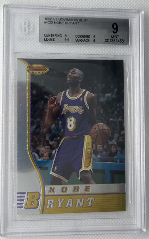 1996-97 Bowman’s Best Kobe Bryant RC BGS 9 front