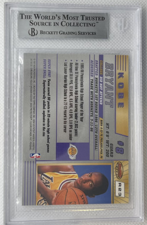 1996-97 Bowman’s Best Kobe Bryant RC BGS 9 back