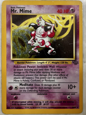 1999 Pokémon Base Set- Mr. Mime front