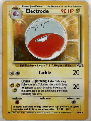 1999 Pokémon Base Set- Electrode Holo front