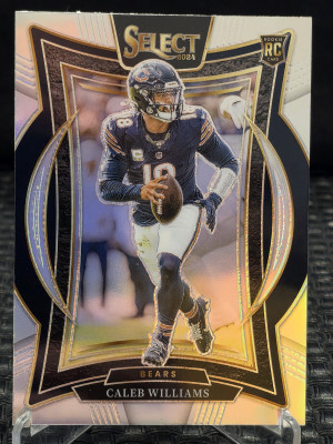 2024 Panini Select - Caleb Williams Silver Prizm #25 front