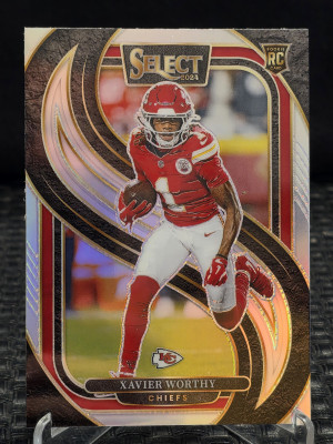 2024 Panini Select Xavier Worthy RC Premier Level #119 front