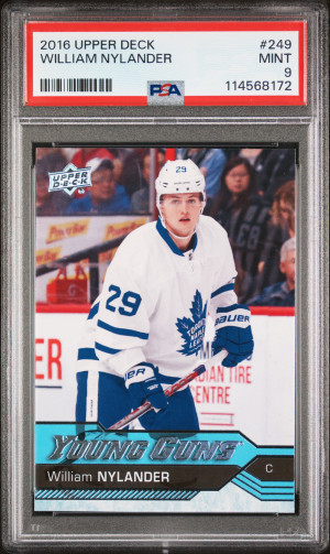 2016 Upper Deck William Nylander young guns PSA 9 front