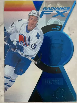 2023-24 UD SPx- Joe Sakic Radiance FX /299 front