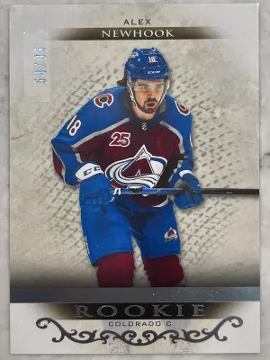 2021-22 UD Artifacts- Alex Newhook Rookie /85 front