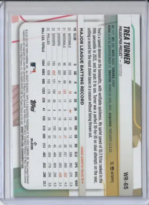 2024 Topps Big League Baseball Trea Turner 4/5 back
