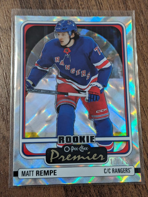 Matt Rempe Diamond rainbow /75 2024-25 rookie premier opc front