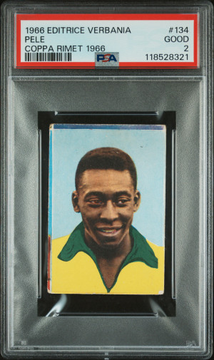 1966 Editrice Verbania Coppa Rimet 1966 #134 Pele front