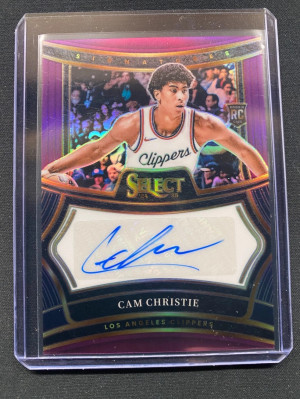 2024 Panini Select Cam Christie Rookie Auto /75 front