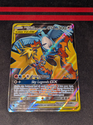Moltres & Zapdos & Articuno TAG TEAM GX 66/68 Hidden Fates Pokémon TCG front