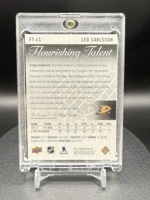 Leo Carlsson The Cup Flourishing Talent /50 Rpa back