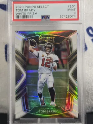 2020 Panini Select Tom Brady White Prizm front