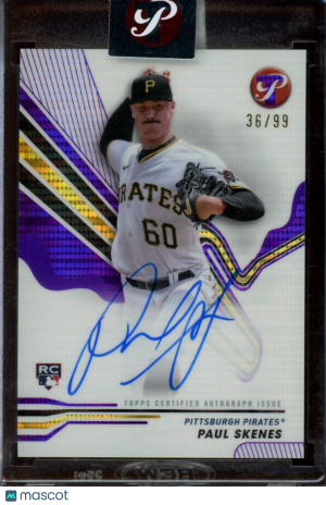 Paul Skenes 2024 Topps Pristine #PA-PS Autograph 36/99 RC front