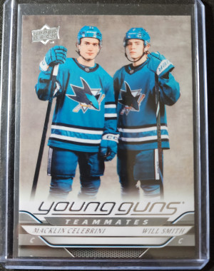 Macklin Celebrini, William Smith, Young Guns Teammates front