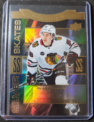 Connor Bedard Silver Skates Gold front