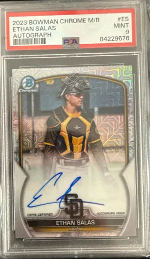 2023 Bowman Chrome Mega Box Autographs Ethan Salas front