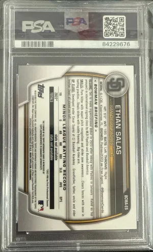 2023 Bowman Chrome Mega Box Autographs Ethan Salas back