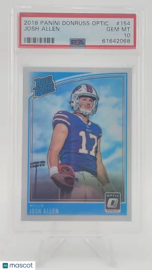 2018 Panini Donruss Optic Josh Allen #154 PSA front
