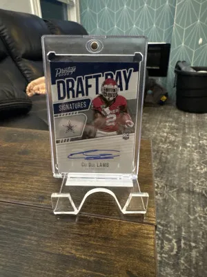 2020 Panini Prestige #DDS-CL CeeDee Lamb Draft Day Signatures front