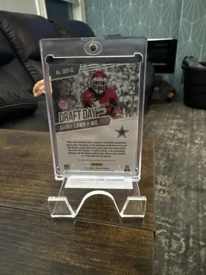 2020 Panini Prestige #DDS-CL CeeDee Lamb Draft Day Signatures back