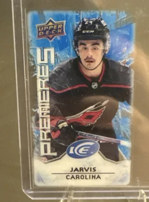 2021-22 Upper Deck Ice Ice Premieres Mini Seth Jarvis #MI-45 RC Hurricanes front