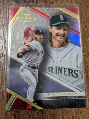 Randy Johnson /50 2021 Topps Gold Label Class 2 Red /50  #29 HOF front