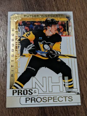 Rutger McGroarty Pros & Prospects Gold 2024-25 UD Extended Series  #PP-7 Rookie front