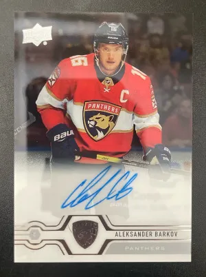 2019-20 Clear Cut Hockey Aleksander Barkov Autograph front