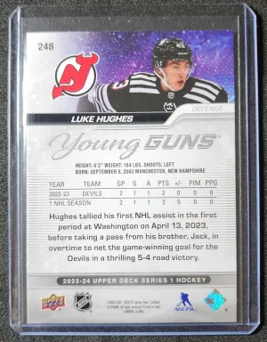Luke Hughes Young Guns back