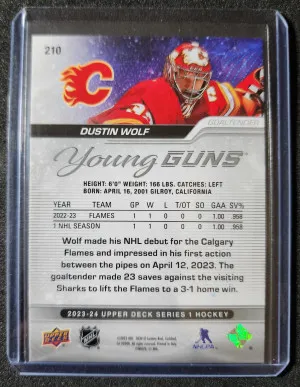 Dustin Wolf Young Guns back