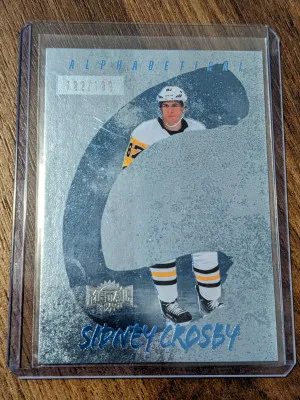 SIDNEY CROSBY /199 2024-25 Skybox Metal Universe Alphabetical A-3  Spectrum front