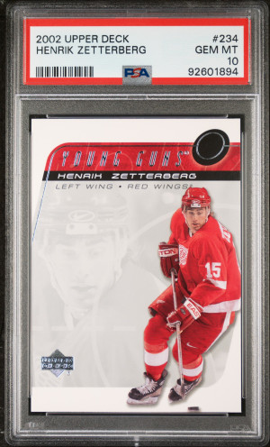 Henrik Zetterberg Young Guns PSA 10 Rookie Card #234 front