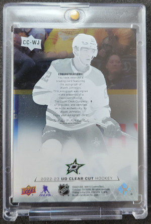 Wyatt Johnston Clear Cut Exclusives Auto /65 back