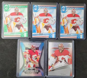 Dustin Wolf Rookies Lot of 5 All #'d front