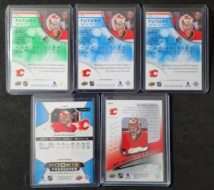 Dustin Wolf Rookies Lot of 5 All #'d back