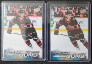 Jake Sanderson Young Guns Lot of 2 front