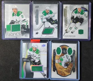 Jason Robertson Lot of 5 Patch cards front