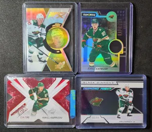 Kirill Kaprizov 4 Card Lot front