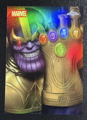 2025 Topps Chrome Marvel Thanos Reflections SP SSP Case Hit MR-4 front