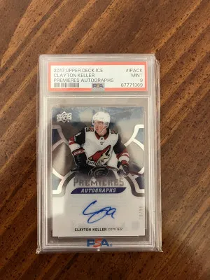 2017 Upper Deck Ice Premieres Autographs Clayton Keller Premieres Autographs back