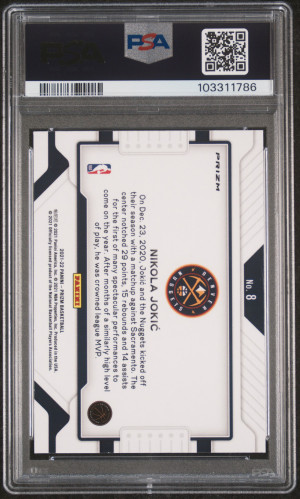 2021 Panini Prizm Widescreen Nikola Jokic Widescreen-Fast Break back