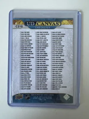 2020-21 Upper Deck Canvas Auston Matthews Jack Hughes #C210 back