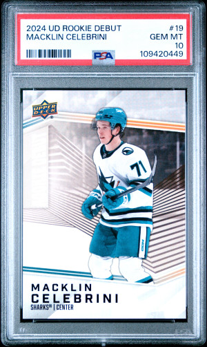 2024 Upper Deck Rookie Debut Macklin Celebrini front